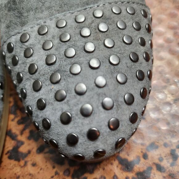 Blackstone FL58 Gray Suede Studded Chukka Boot - Picture 5 of 16